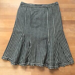 Weekend MaxMara Vintage Houndstooth Wool Skirt Size 4
